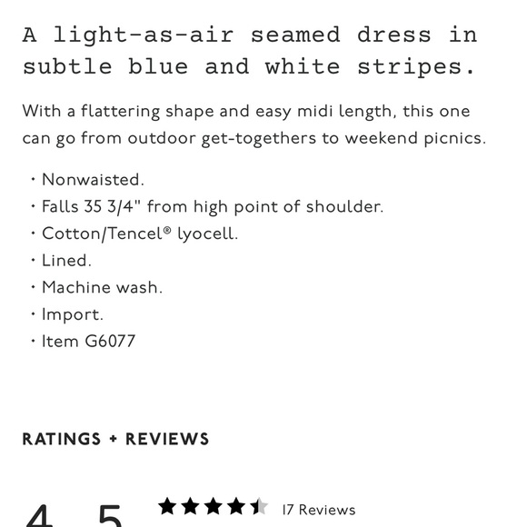 Madewell Button-Back Tiered ‘Striped Midi Dress’ in Light Blue - Picture 3 of 8